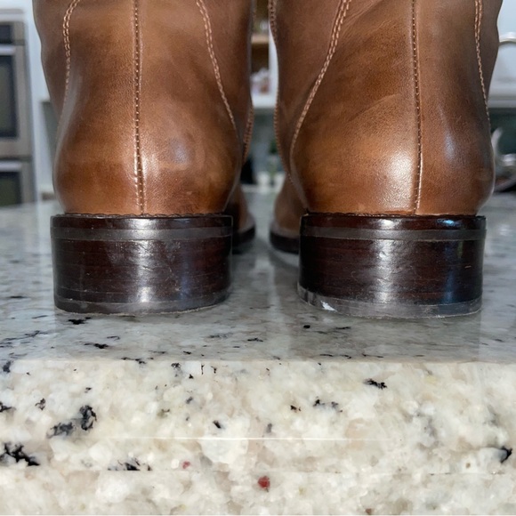 Ecco Hobart Leather Tall Brown Boots Sz 40 - Picture 5 of 5